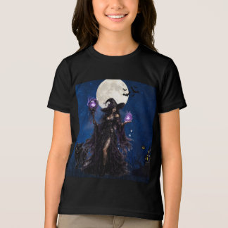 Mystisk Häxa Halloween Mån T-Shirt