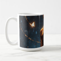 Mystisk hjortflicka-mugg - Fantasy Anime-kvinna