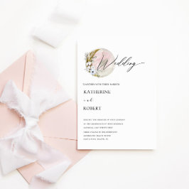 mystisk inbjudan till rosa på måne-bäckenet