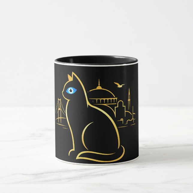 Mystisk Istanbul Katt Mugg (Center)