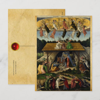 Mystisk jul by Sandro Botticelli ,jul Helg Vykort