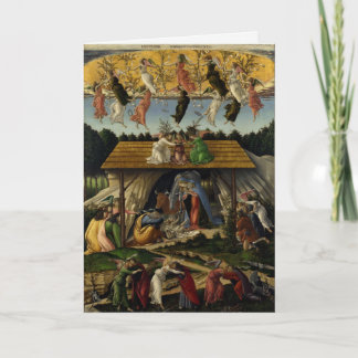 Mystisk julkrubba av Sandro Botticelli ,jul Helgkort