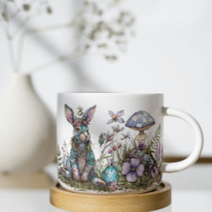 Mystisk kanin med svamp kaffemugg