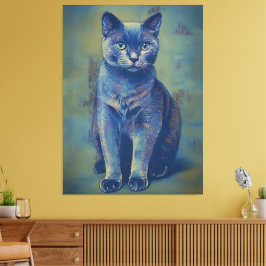 Mystisk katt canvastryck