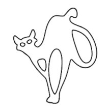 Mystisk katt ett djärvt uttryck för benägenhet