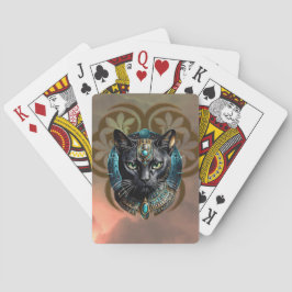 Mystisk katt från Egypten, svart som natten, Casinokort