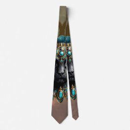 Mystisk katt från Egypten, svart som natten, Slips