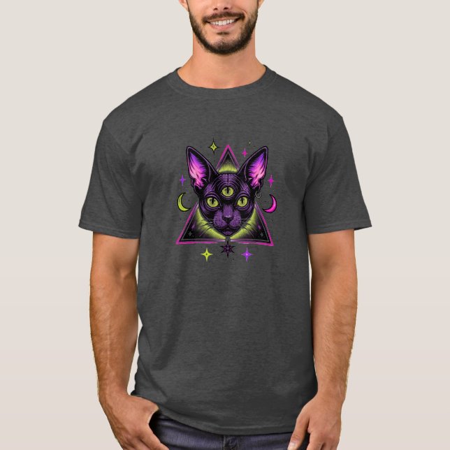 Mystisk katt t shirt (Framsida)