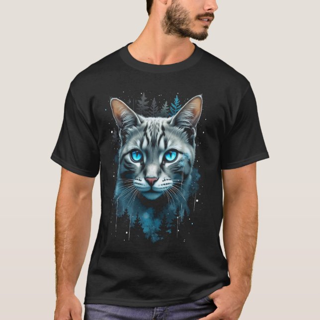 Mystisk katt t shirt (Framsida)