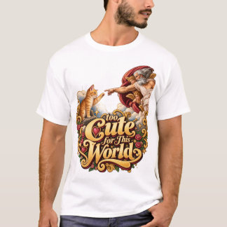 Mystisk kattkonst med en touch av elegans t shirt