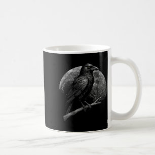 Mystisk Korp Måne Mörk Folklore Häxkonst Viking Kaffemugg