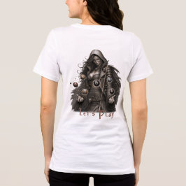 Mystisk kvinnlig poolspelare t shirt