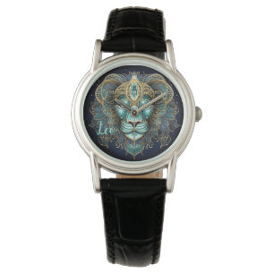Mystisk Lejon Zodiakalkonst Armbandsur