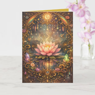 Mystisk Lotus Magisk Natt Kort