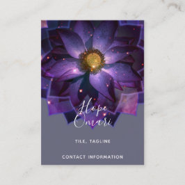 Mystisk Lotusblomma Mandala | New Age Visitkort