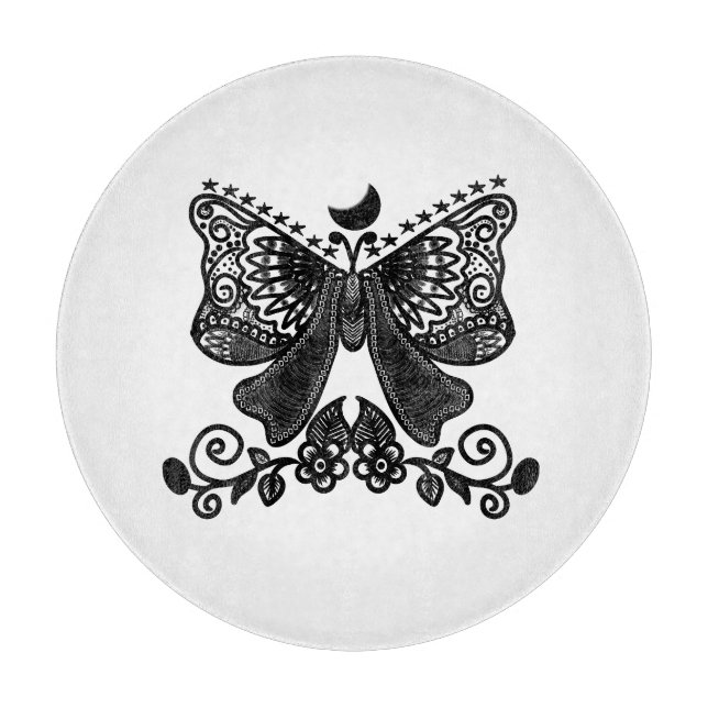 Mystisk Lunamörja | Celestial Gotisk Insektskonst  (Framsidan)