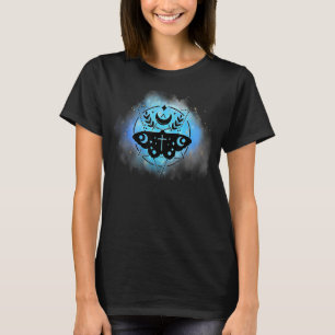 Mystisk Magisk Mal Måne Ockult Häxig Goth Himmelsk T Shirt