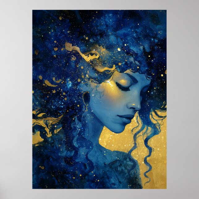 Mystisk mån-gudinna  poster (Framsidan)