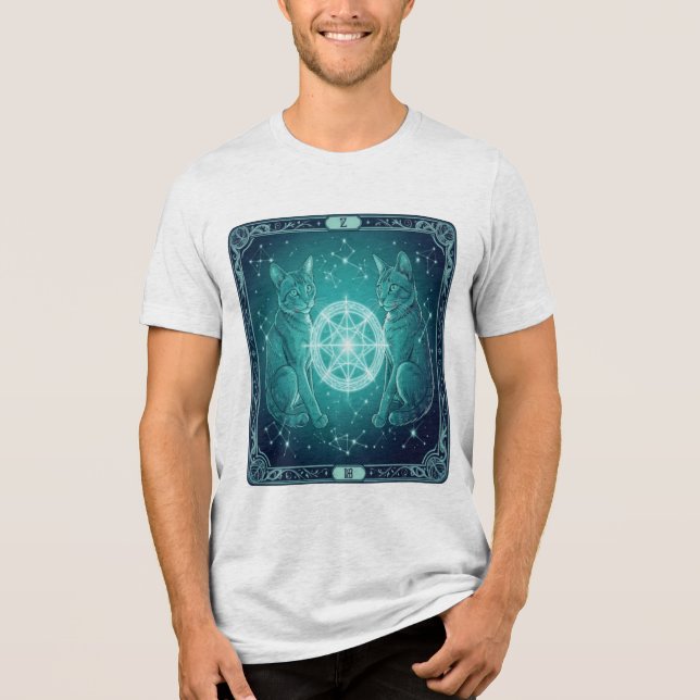 Mystisk Mandala-design T Shirt (Framsida)