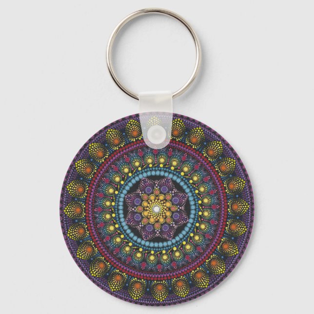 Mystisk mandala nyckelring (Framsida)