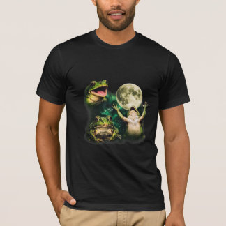Mystisk månfrosk Surrealistisk Vintage T Shirt