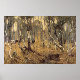 Mystisk morgon Hans Heysen 1904 Södra Australien Poster