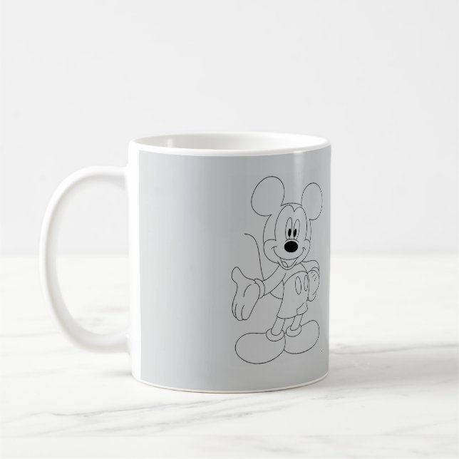 Mystisk Mörk Abstrakt Konst Design | Modern Minima Kaffemugg (Vänster)