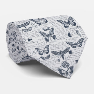 Mystisk Moth Fjäril Mönster Slips