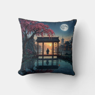 Mystisk natt skog grafisk t-shirt kudde