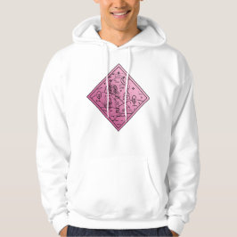 Mystisk Natur Ansikte - Månekvinna, Fjäril & Tall Hoodie