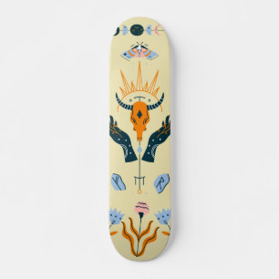 Mystisk och esoterisk mini skateboard bräda 18,5 cm