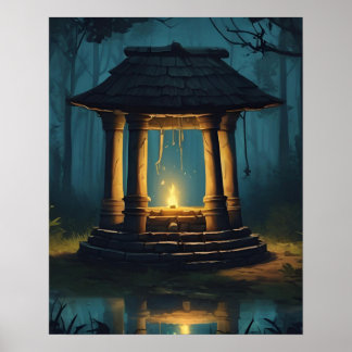 MYSTISK ÖNSKNING VÄLDIG PIT-ART POSTER