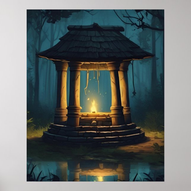 MYSTISK ÖNSKNING VÄLDIG PIT-ART POSTER (Framsidan)