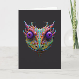 Mystisk padda/gecko/groda kort