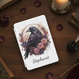 Mystisk Raven Mörk Akademisk Blomma iPad Mini Skydd