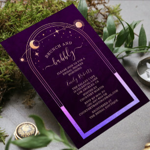 Mystisk regnbåge Plum Celestial Möhippa Inbjudningar