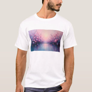 Mystisk Sakura-sjö T-shirt Drömmar om blommande
