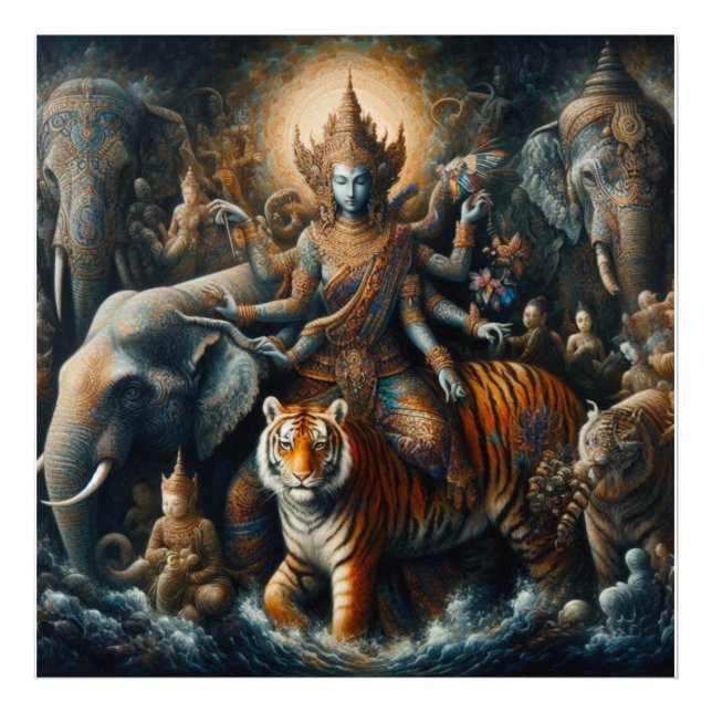 Mystisk scen i andlig fototryck (Framsidan)