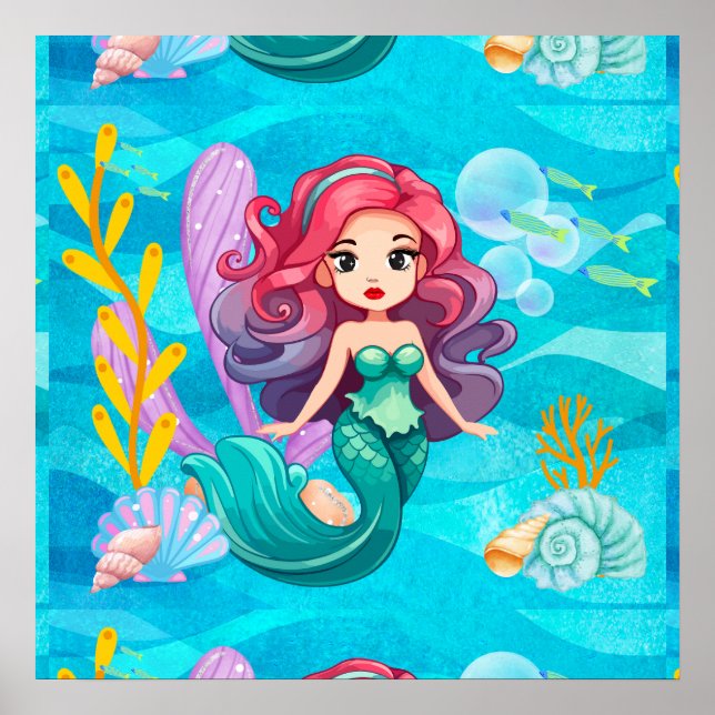 Mystisk sirendesign poster (Framsidan)