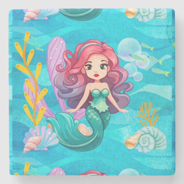 Mystisk sirendesign stenunderlägg (Framsidan)