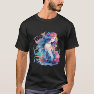 Mystisk Sjöjungfru Abstrakter under vatten T Shirt