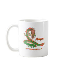 Mystisk Smaragd Drak Kop – Fantasy Creature
