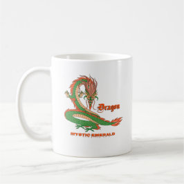 Mystisk Smaragd Drak Kop – Fantasy Creature Kaffemugg