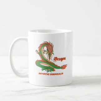Mystisk Smaragd Drak Kop – Fantasy Creature Kaffemugg
