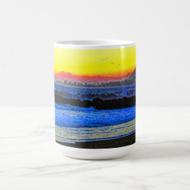 Mystisk solnedgång  kaffemugg