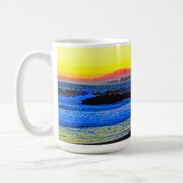Mystisk solnedgång kaffemugg