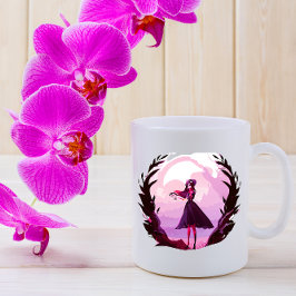 mystisk söt flicka Kaffe Mugg