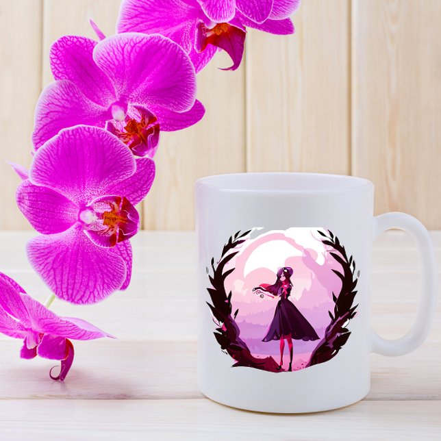 mystisk söt flicka Kaffe Mugg (Skapare uppladdad)