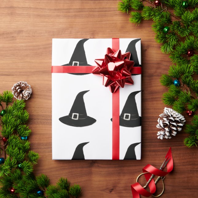 Mystisk spetsig hatt – Illustration med bläckpense Presentpapper (Julgåva)