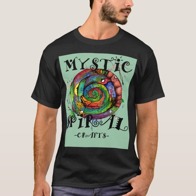 mystisk spiral t-skjorta tröja (Framsida)